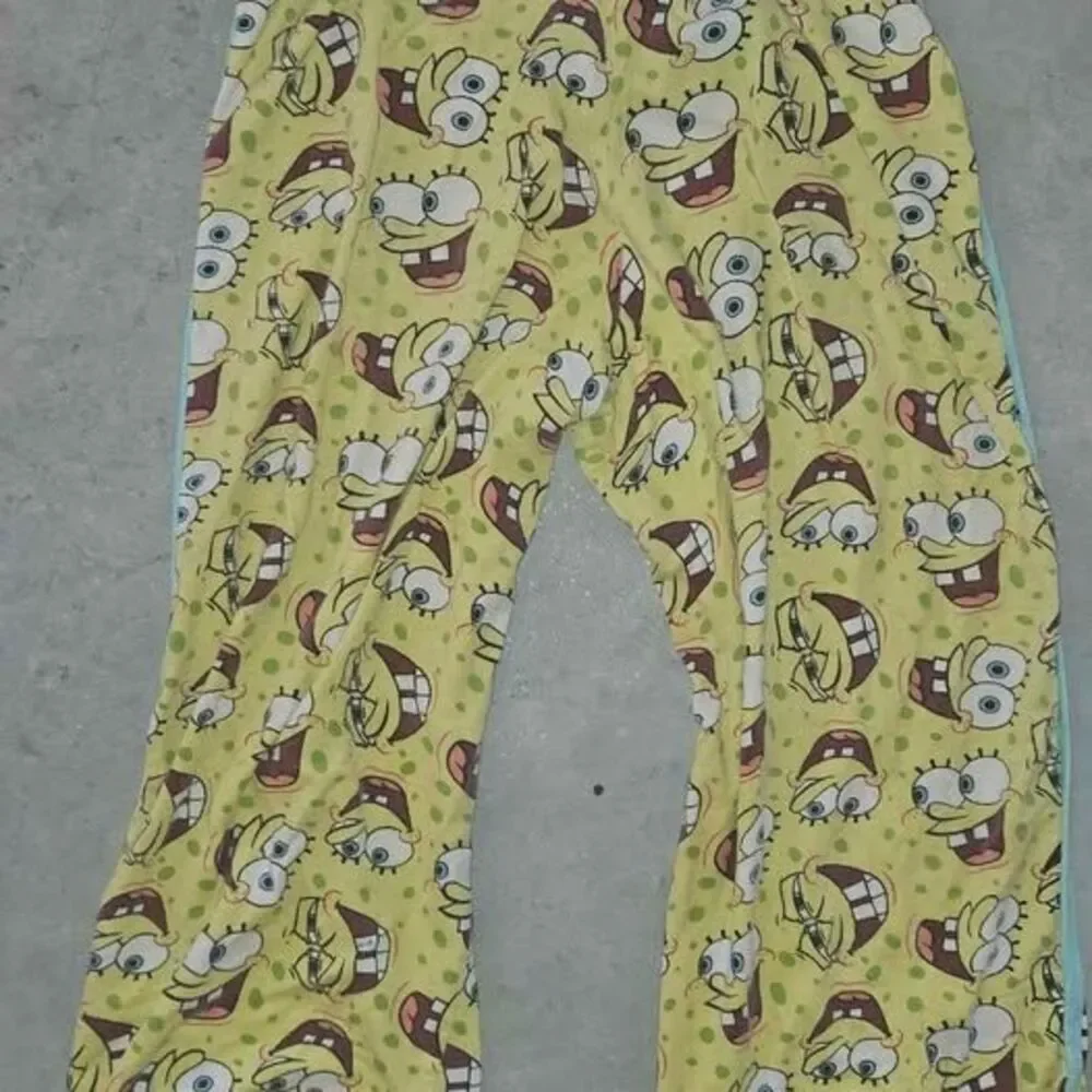 Kids Spongebob Square Pants Pajama Bottoms Size M Cute Bedtime Cartoon Nice
